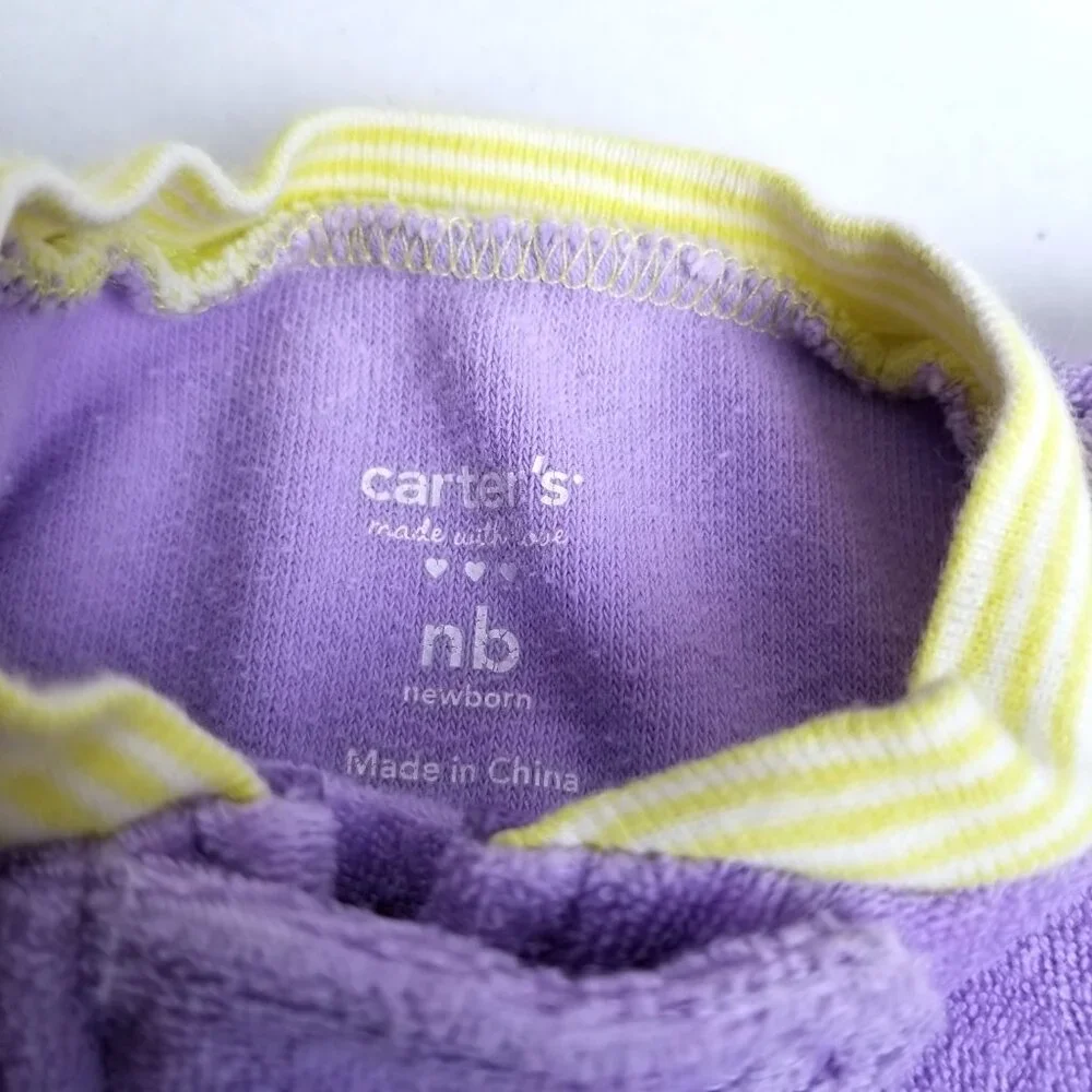 Baby Girl 4pc Bundle Carter's Gerber Sleepers Pants NB 0-3M Daddys Princess
